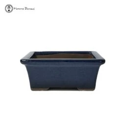 Blue Rectangle Ceramic Bonsai Pot (13cm)
