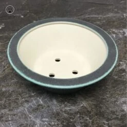 Turquoise Speckled Round Bonsai Pot 12cm -BonsaiHub Shop Screenshot 20210714 at 13.08.301