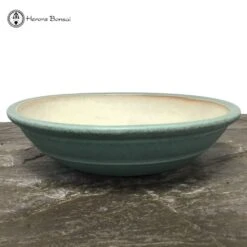 Turquoise Round Bonsai Pot (25.5cm)