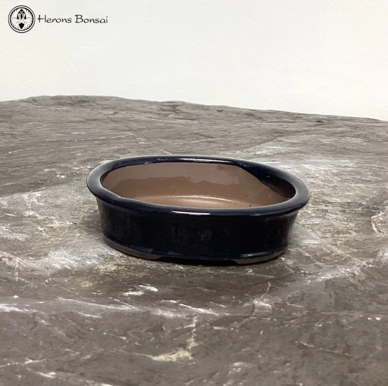 Mame (Miniature) Bonsai Pot (11cm) | Blue 3 Mame (Miniature) Bonsai Pot (11cm) | Blue