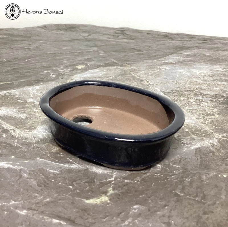 Mame (Miniature) Bonsai Pot (11cm) | Blue 4 Mame (Miniature) Bonsai Pot (11cm) | Blue - Image 2