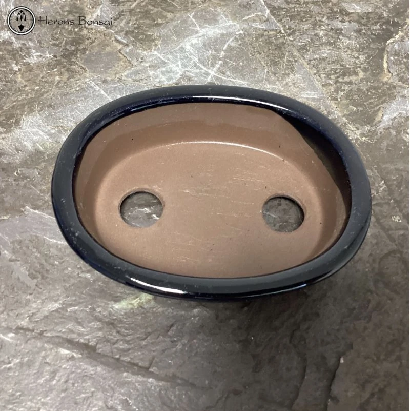 Mame (Miniature) Bonsai Pot (11cm) | Blue 5 Mame (Miniature) Bonsai Pot (11cm) | Blue - Image 3