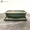 Green Irregular Shaped Bonsai Pot & Drip Tray (18.5cm) -BonsaiHub Shop Screenshot 2022 12 30 at 13.04.131