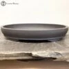 Shallow Unglazed Oval Bonsai Pot (36cm)