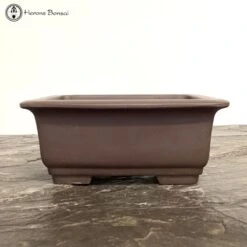 Unglazed Rectangle Bonsai Pot (19cm)