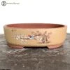 Oval Decorated Unglazed Pot (34.5cm) | Yellow 1 Oval Decorated Unglazed Pot (34.5cm) | Yellow -BonsaiHub Shop Screenshot 2023 05 15 at 10.49.221
