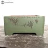 Rectangle Decorated Unglazed Pot (26cm) | Green 1 Rectangle Decorated Unglazed Pot (26cm) | Green -BonsaiHub Shop Screenshot 2023 05 15 at 11.39.501