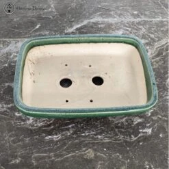 Green Glazed Rectangle Bonsai Pot (26cm) -BonsaiHub Shop Screenshot 2023 05 15 at 13.46.291 1