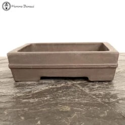 Unglazed Rectangle Bonsai Pot (25.5cm)