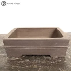 Unglazed Rectangle Bonsai Pot (31.5cm)