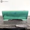 Green Crackle Glaze Rectangle Ceramic Bonsai Pot (27cm)