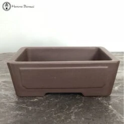 Unglazed Rectangle Bonsai Pot (20cm)
