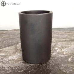 Dark Unglazed Cascade Pot With Decoration (15.5cm Tall) -BonsaiHub Shop Screenshot 2023 06 12 at 11.20.281
