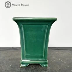 Square Glazed Cascade Pot (21cm Tall)