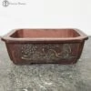 Unglazed Rectangle Ceramic Bonsai Pot With Chinese Decoration (14.5cm) -BonsaiHub Shop Screenshot 2023 07 20 at 12.39.491