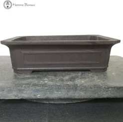 Rectangle Mica Bonsai Pot (panelled) 31.5cm